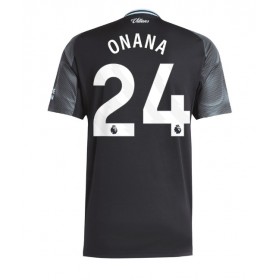 Herren Fußballbekleidung Aston Villa Amadou Onana #24 Auswärtstrikot 2025-26 Kurzarm